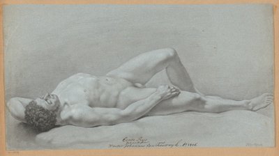Nu masculino recortado (1º prémio 1806) de Wouter Johannes van Troostwijk