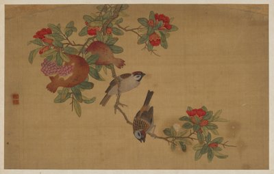 Aves, frutas e flores de Wu Zhang