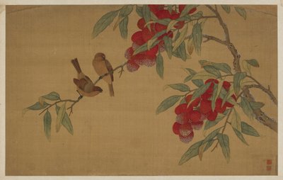 Aves e frutas de Wu Zhang