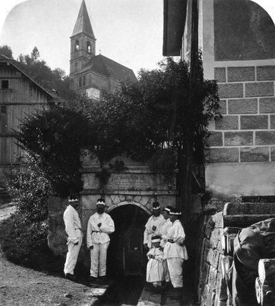 Entrada da mina, Salzburgo, Áustria, c1900s. de Wurthle and Sons