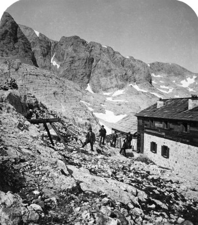 Simony Hut, Salzkammergut, Áustria, c1900s. de Wurthle and Sons