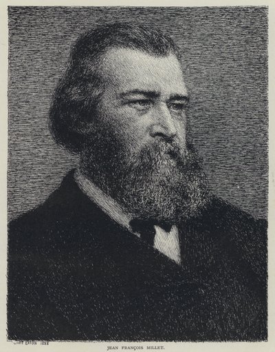 Jean Francois Millet, pintor francês (litho) de Wyatt Eaton