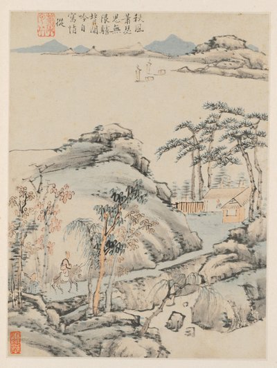 Álbum de Paisagens Sazonais, Folha F (folha anterior 5) de Xiao Yuncong