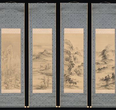 Landscapes of the Four Seasons, 1848. de Yamamoto Baiitsu