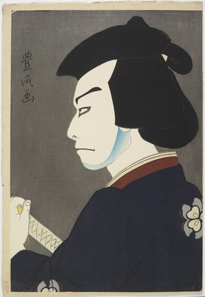 Ator Nakamura Kichiemon I como Hoshikage Doemon, 1921 (impressão de woodblock de cor) de Yamamura Koka