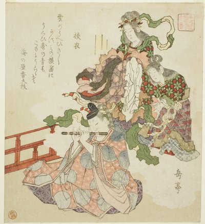 O Conto de Sagoromo, da série "Ten Courtly Tales for the Honcho Circle (Honchoren monogatari juban)" de Yashima Gakutei