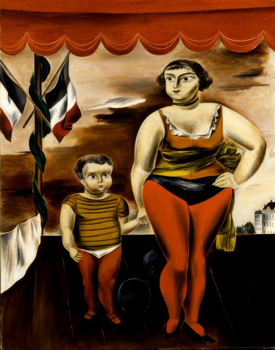 Mulher e criança fortes de Yasuo Kuniyoshi