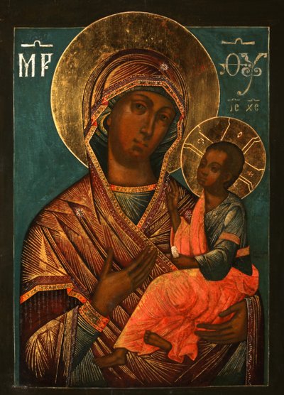 A Virgem Hodegetria, início do século XVIII. de Yegor Ivanovich Grek