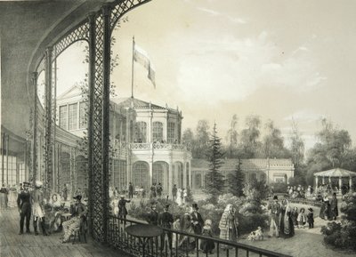 A estação ferroviária em Pavlovsk, 1840-1850 de Yegor Yegorovich Meier