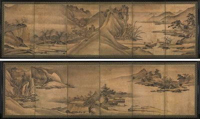 Paisagem das quatro estações de Yi Sumun (Korean, b. c. 1404)