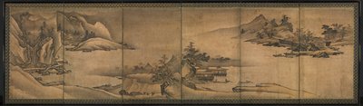Paisagem das Quatro Estações, início de 1500. de Yi Sumun