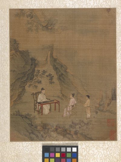 Cena de Jardim do Álbum (tinta sobre papel) de Ying Qiu