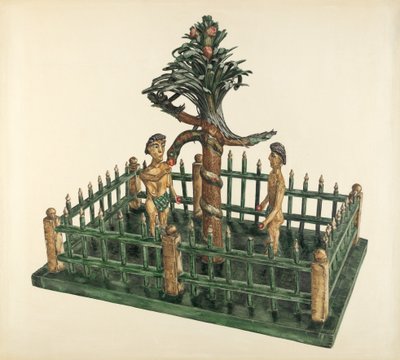 Adão e Eva, c. 1939. de Yolande Delasser