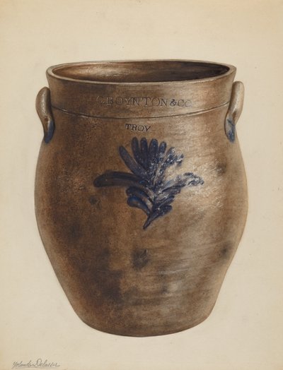 Crock, c. 1937. de Yolande Delasser
