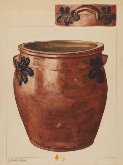 Crock, c. 1937. de Yolande Delasser