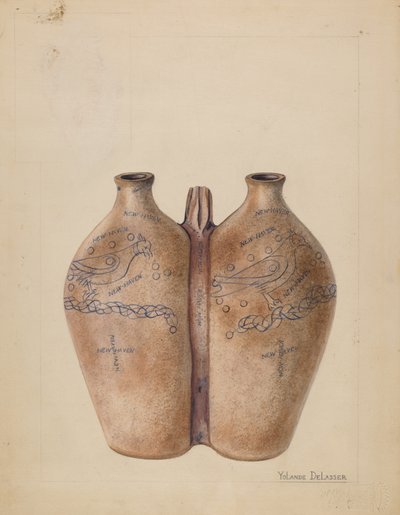 Gemel Bottle, c. 1936. de Yolande Delasser