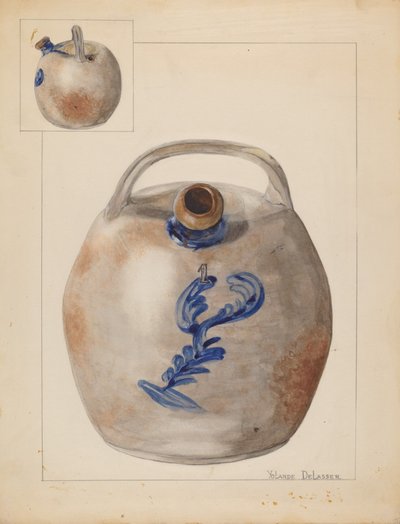 Harvester Jug, c. 1937. de Yolande Delasser