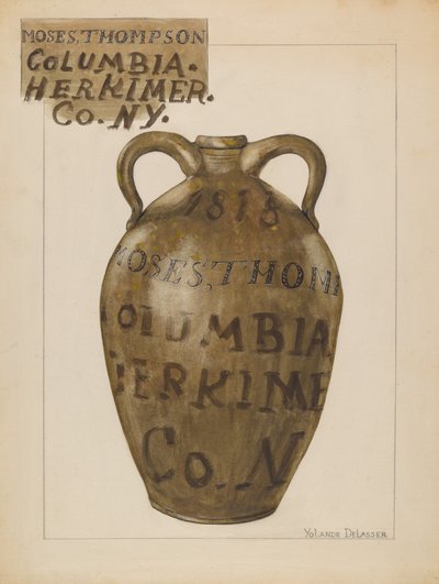 Jug, c. 1936. de Yolande Delasser