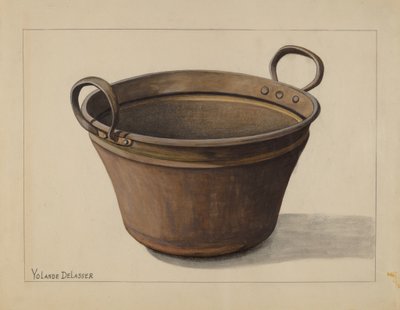 Kettle, c. 1935. de Yolande Delasser