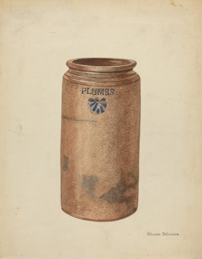 Jarra de preservação, c. 1953. de Yolande Delasser