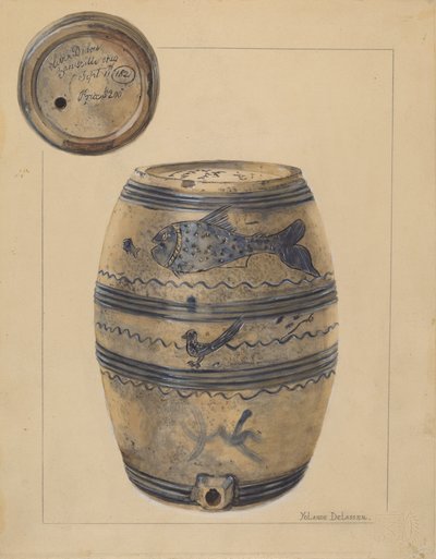 Wine Cask, c. 1936. de Yolande Delasser