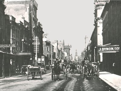 George Street, Sydney, Austrália, 1895. de York and Son