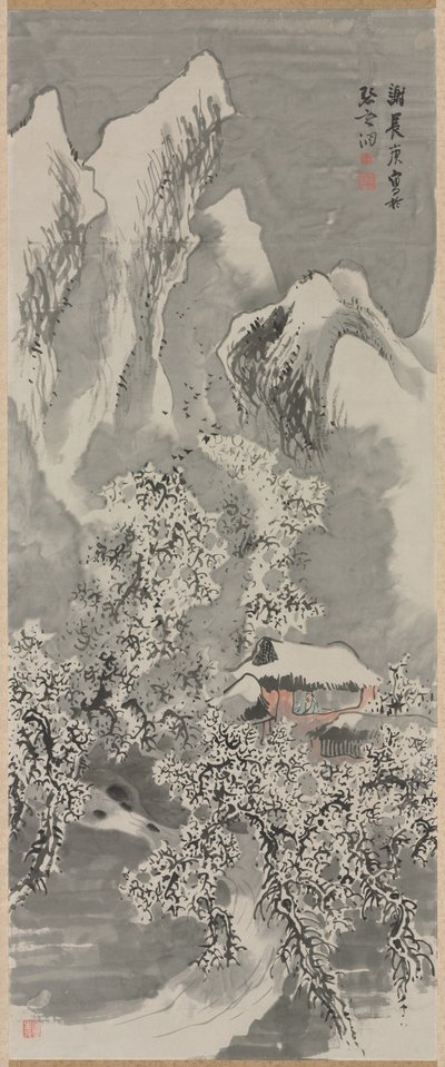 Paisagem de neve, c. 1770s. de Yosa Buson