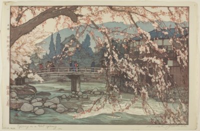 Um Spa na Primavera de Yoshida Hiroshi