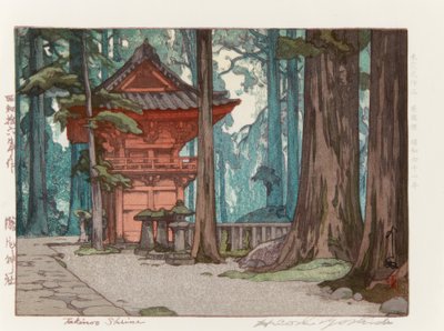 O Santuário Takinoo de Yoshida Hiroshi