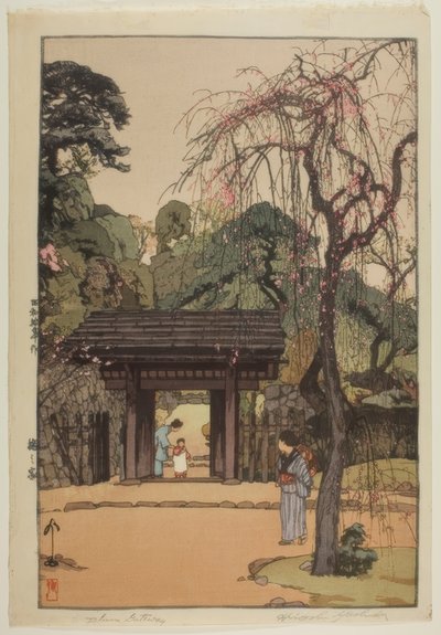 Porta de Ameixa de Yoshida Hiroshi