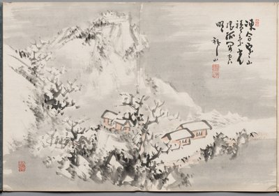 Pintura Treze do Álbum de pinturas de Haizan de Yoshitsugu Haizan