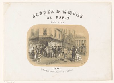 Exterior da editora Wild em Paris
Scènes & moeurs de Paris (título da série sobre o objecto) de Yves