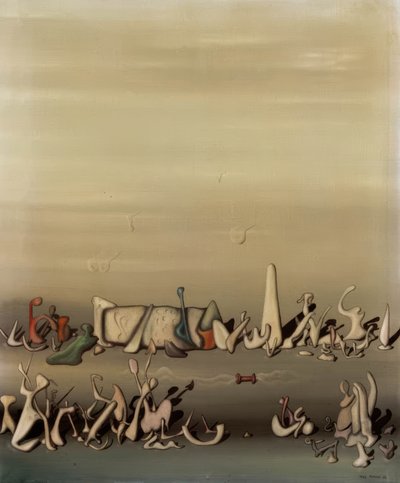 Zwischen Gras und Wind von Yves Tanguy