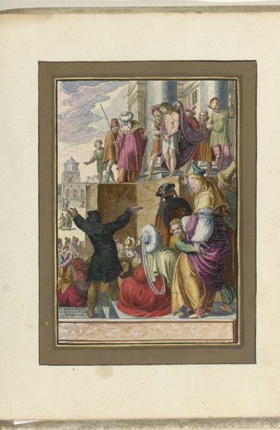 Cristo mostrado ao povo (Ecce homo)
Paixão de Cristo (título da série) de Zacharias Dolendo