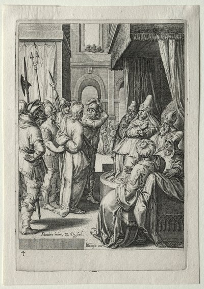 Conjunto da Paixão:  Cristo perante Herodes de Zacharias Dolendo