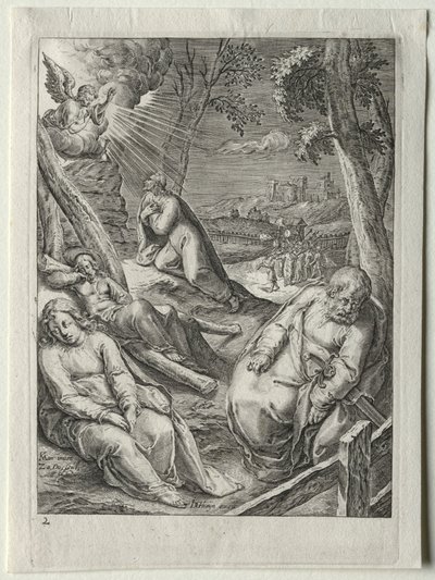 Conjunto da Paixão:  Cristo no Monte das Oliveiras de Zacharias Dolendo