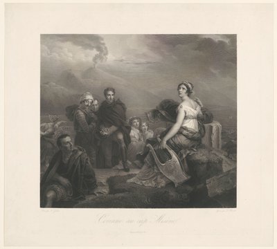 Corinne com um guincho em Capo Miseno
Corinne au cap Misènel (título sobre o objecto) de Zachée Prévost