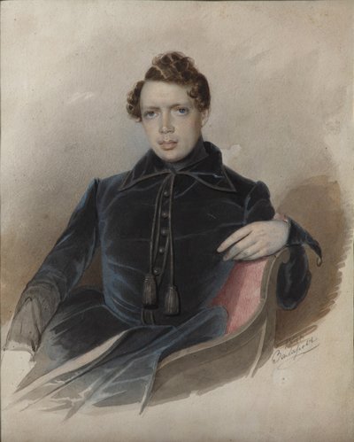 Retrato de Andrey Nikolayevich Muravyov 1806-1874, 1841 de Zakharov
