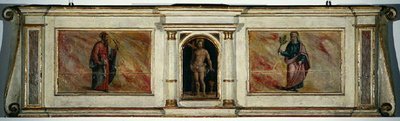 Altar predella da Igreja de San Barnabé (tempera no painel) de Zanobi Poggini
