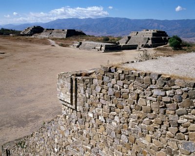 Vista do Sistema IV (500 BC-850 AD) de Zapotec Zapotec