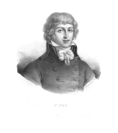 Louis Antoine de Saint-Just, 1824. de Zephirin Felix Jean Marius Belliard