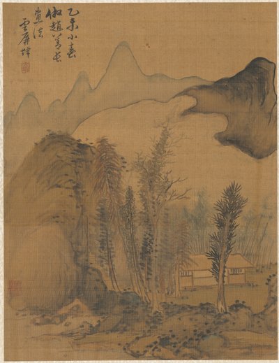Paisagem no estilo de Chao Yuan de Zhai Dakun