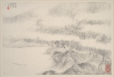 Paisagens, datadas de 1644. de Zhang Feng