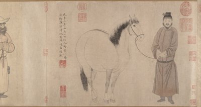 Noivos e Cavalos de Zhao Mengfu Chao Meng Fu or