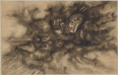 Dragões nas nuvens de Zhou Xun