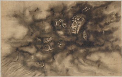 Dragões nas nuvens, dinastia Qing, 1684. de Zhou Xun