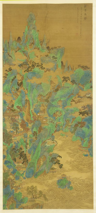 Os palácios e torres de portão de Penglai de Zhu Dan