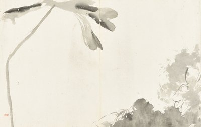 Paisagens e flores, álbum de seis folhas de Zhu da Bada Shanren