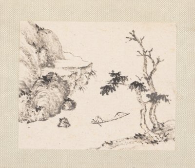 Paisagens em miniatura, datáveis de 1751-54 (álbum de oito folhas; tinta e cor sobre papel) de Zongcang Zhang