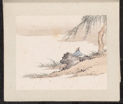 Paisagens em miniatura, datáveis de 1751-54 (álbum de oito folhas; tinta e cor sobre papel) de Zongcang Zhang